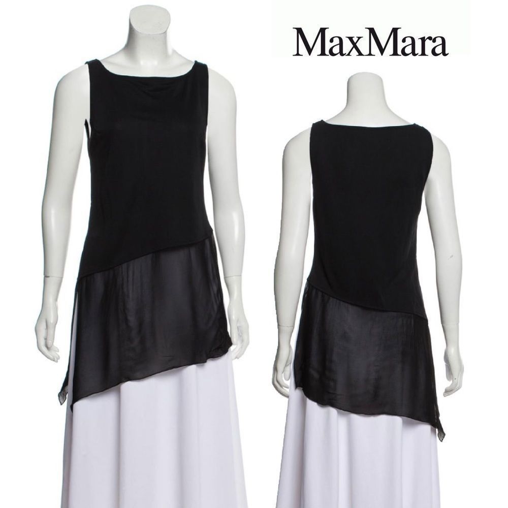 MaxMara Scoop Neck Sleeveless Tunic